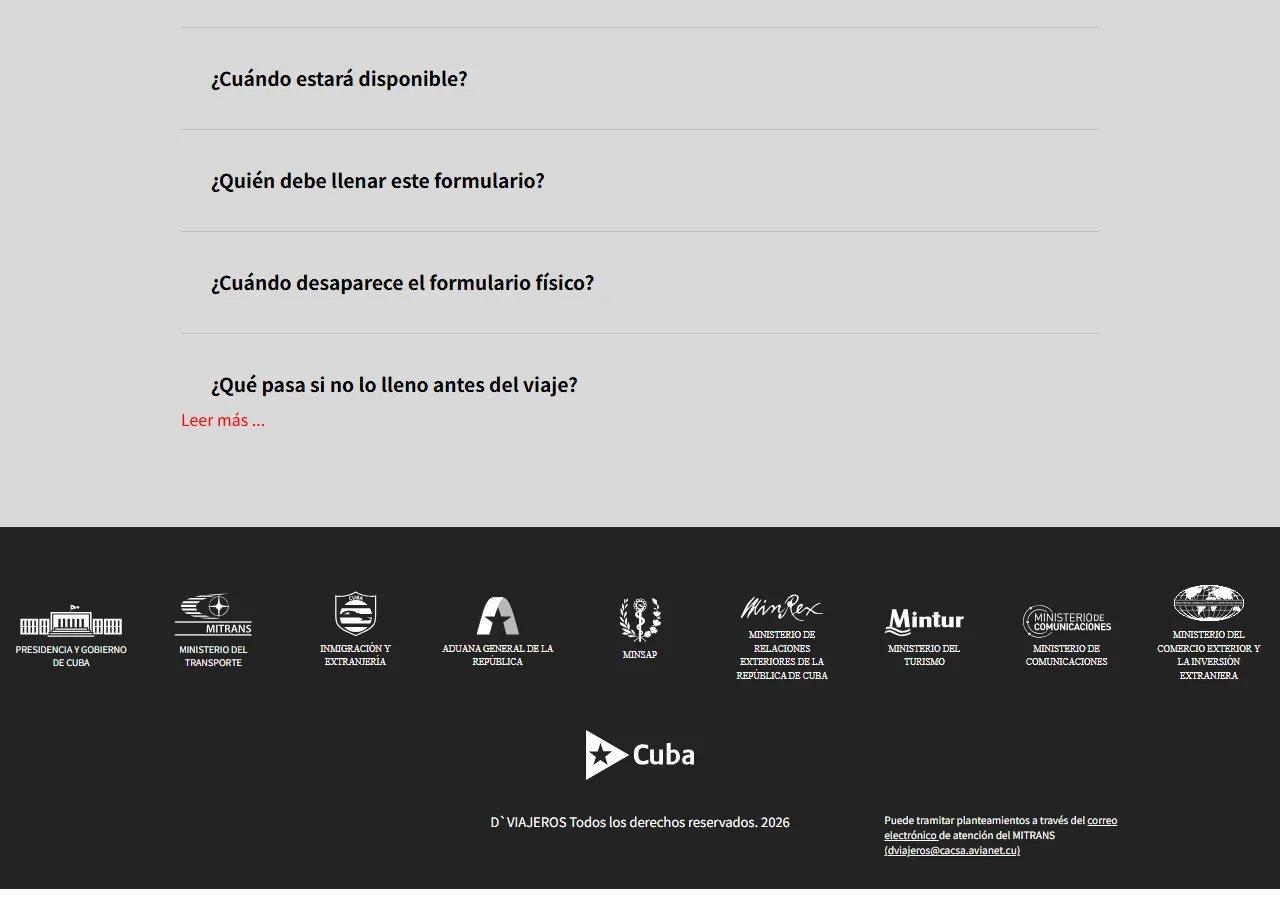 Screenshot of step 3: D'Viajeros personal data form (bottom)